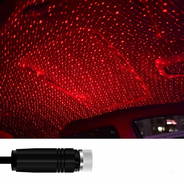 USB mini-projektor for stjernehimmel i taket