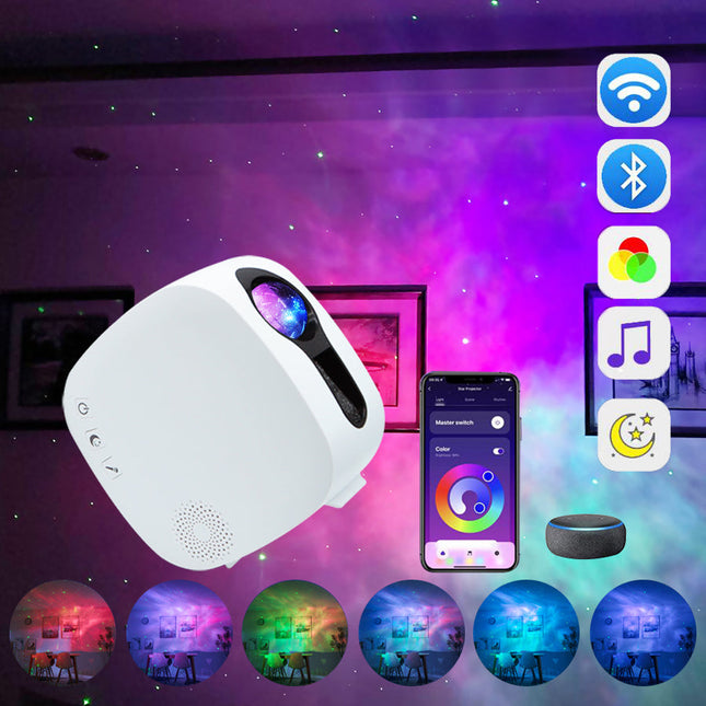 Stjernehimmel LED-projektor med Bluetooth Wifi
