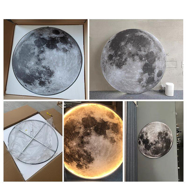 Moderne LED vegglampe i månedesign