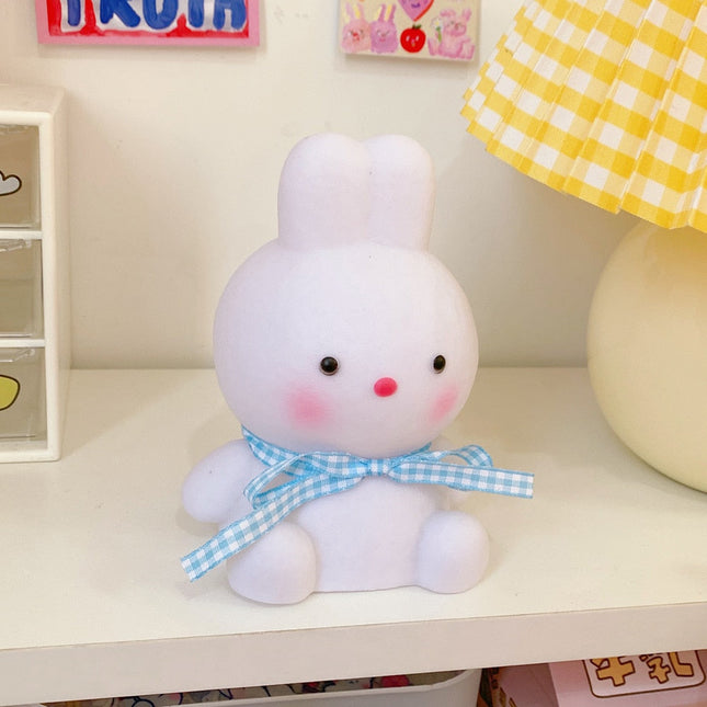 Søt kanin nattlampe i myk silikon