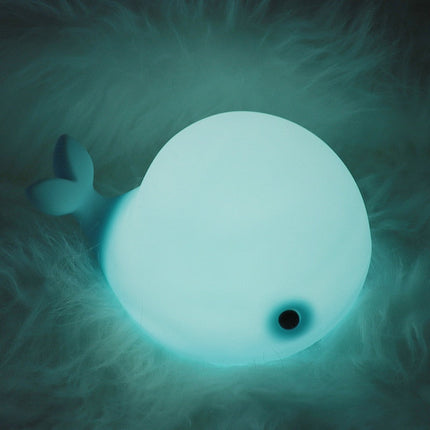 Søt og myk hval nattlys for baby