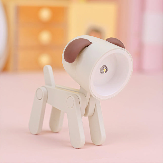 Sammenleggbar mini LED nattlys hundedesign