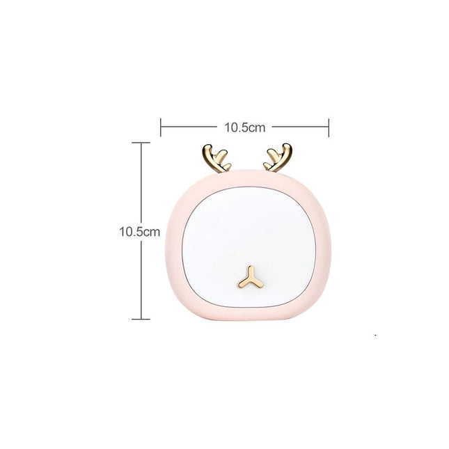 Minimalistisk LED nattlys formet som hjort