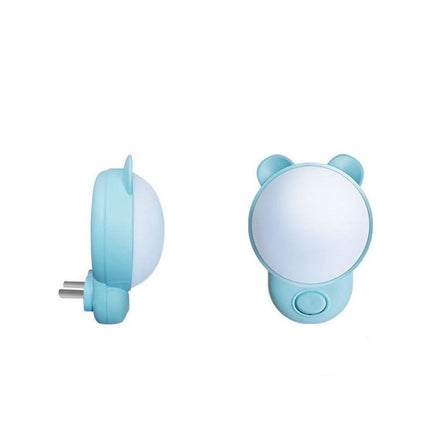 Nattlys for stikkontakt rosa eller blå teddybjørn