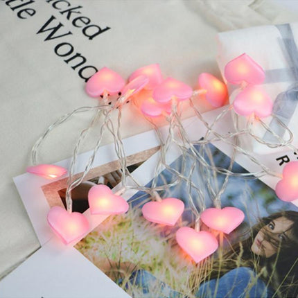 Lyslenke for barn med rosa hjerter