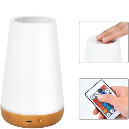 Nattlampe med fjernkontroll og fargeskift