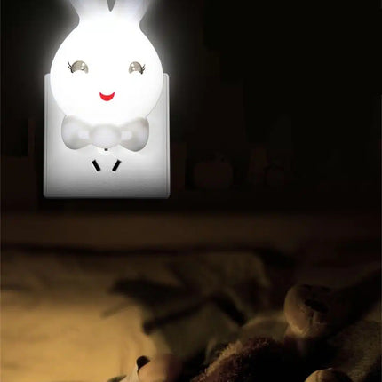 LED nattlys for stikkontakt kaninformet