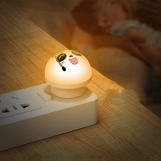 LED nattlampe til stikkontakt panda