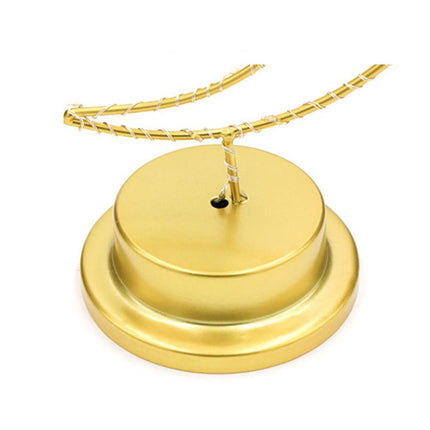 Dekorativ gyllen månelampe med LED-lys