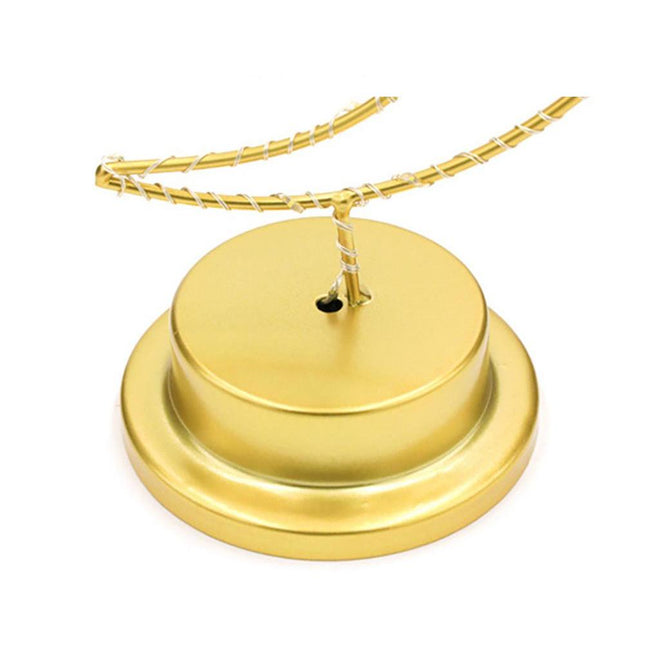 Dekorativ gyllen månelampe med LED-lys