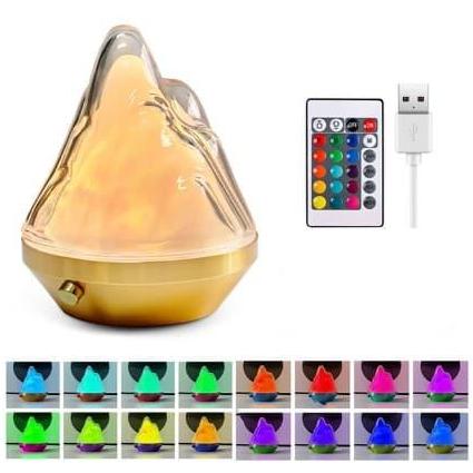 Fjell nattlampe med 16 farger