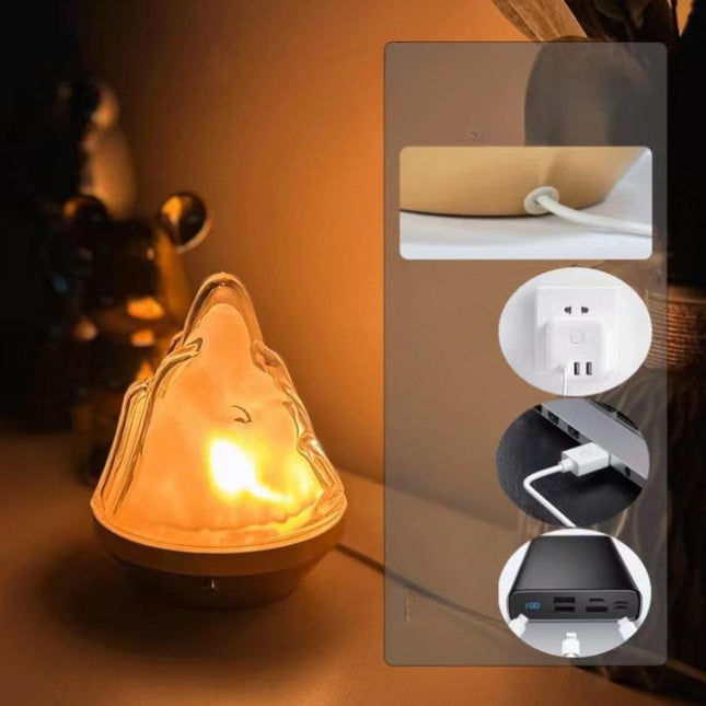 Fjell nattlampe med 16 farger