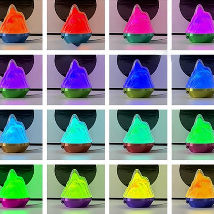 Fjell nattlampe med 16 farger