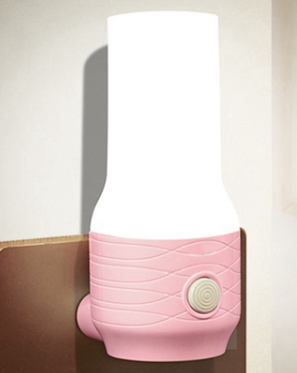 LED nattlys for stikkontakt beige eller rosa