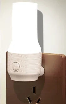 LED nattlys for stikkontakt beige eller rosa
