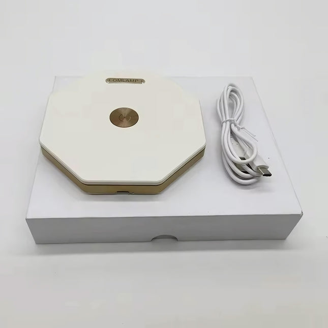 Sammenleggbar LED nattlampe med origamidesign