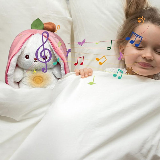 Kanin plysj med LED i gulrot