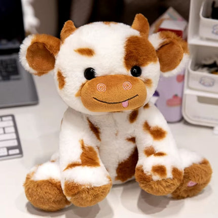 Søt ku kosedyr med LED-lys