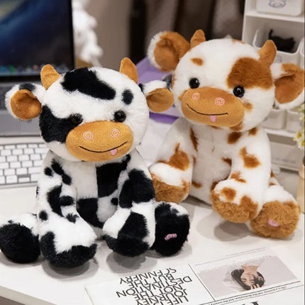 Søt ku kosedyr med LED-lys