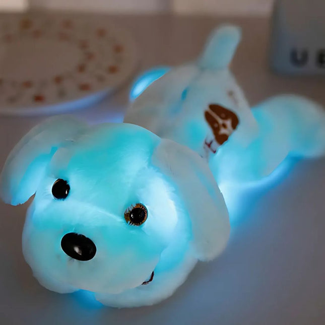 Lysende hund kosedyr med LED