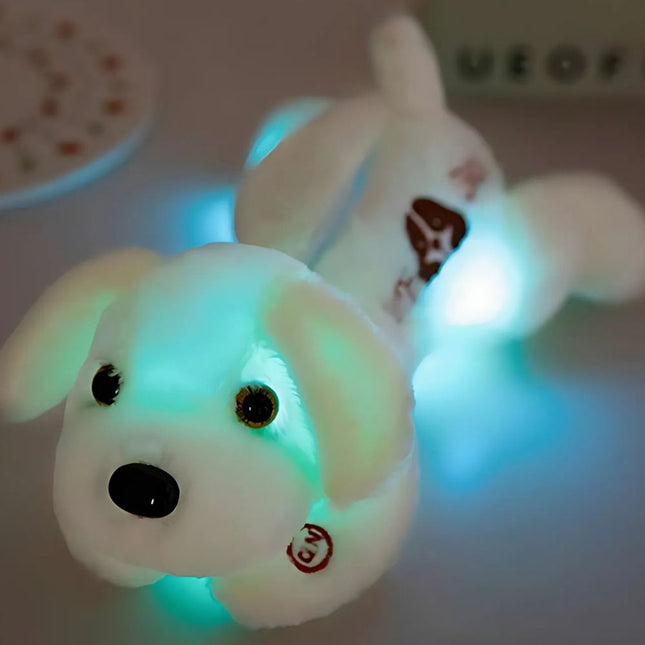 Lysende hund kosedyr med LED