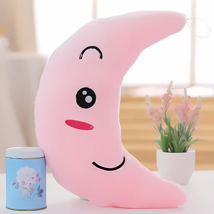 Lysende måne plysjpute med LED