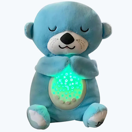 Sovende oter kosedyr med nattlys