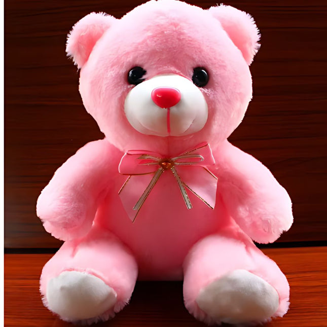Hvit eller rosa bamse med LED-lys