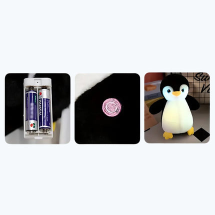 Pingvin kosedyr med LED nattlys