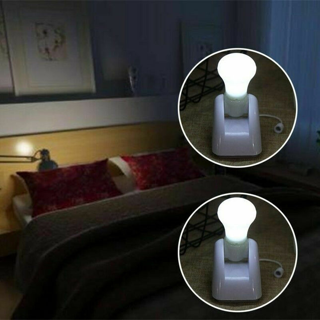 Praktisk bærbar LED-lyspære med snor