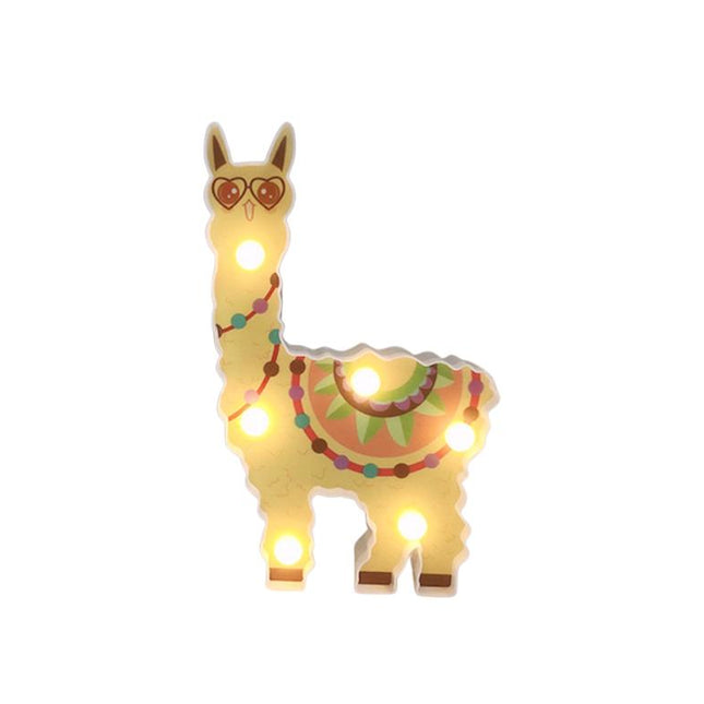 LED vegglampe for barnerom lama