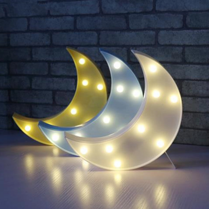 Dekorativ månelampe med LED-pærer