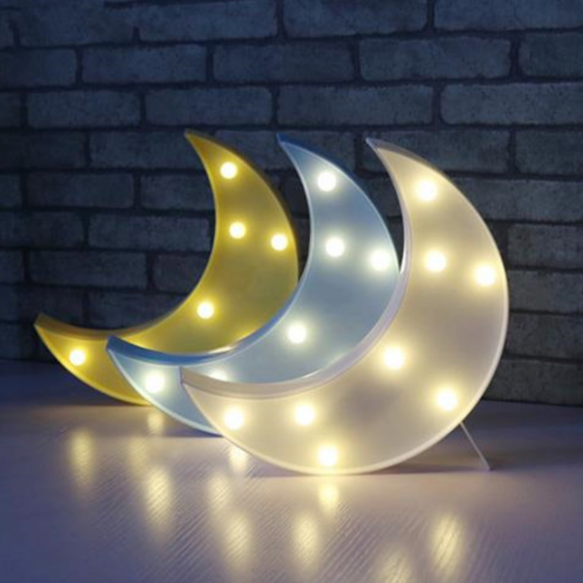 Dekorativ månelampe med LED-pærer