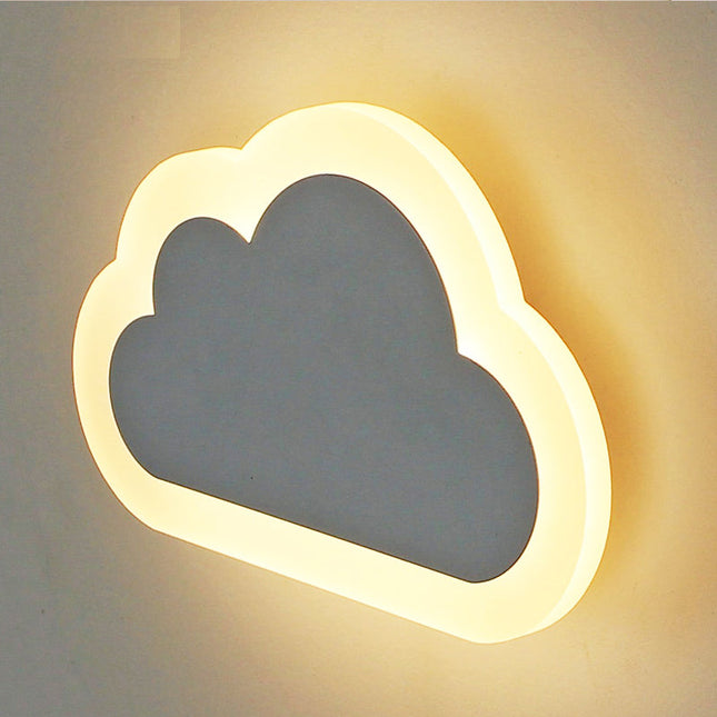 Moderne sky vegglampe i akryl