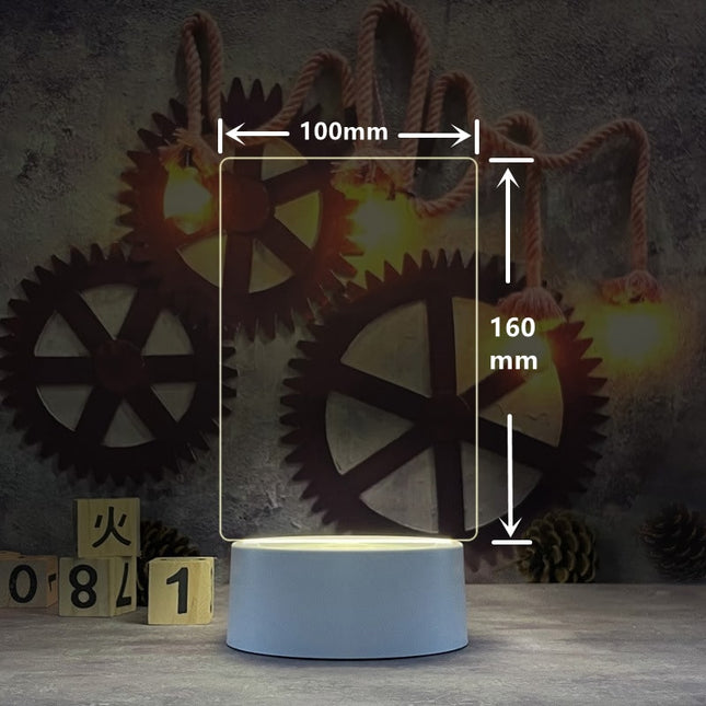 Kreativ LED-oppslagstavle med penn