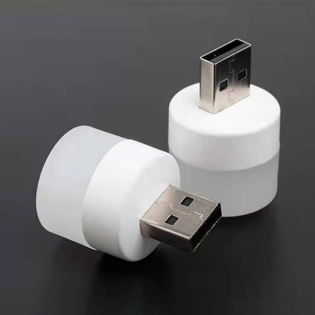 Liten rund trådløs USB LED-lampe