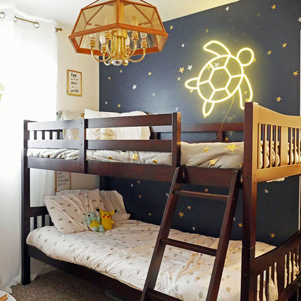 Skilpadde LED neonskilt til veggdekorasjon