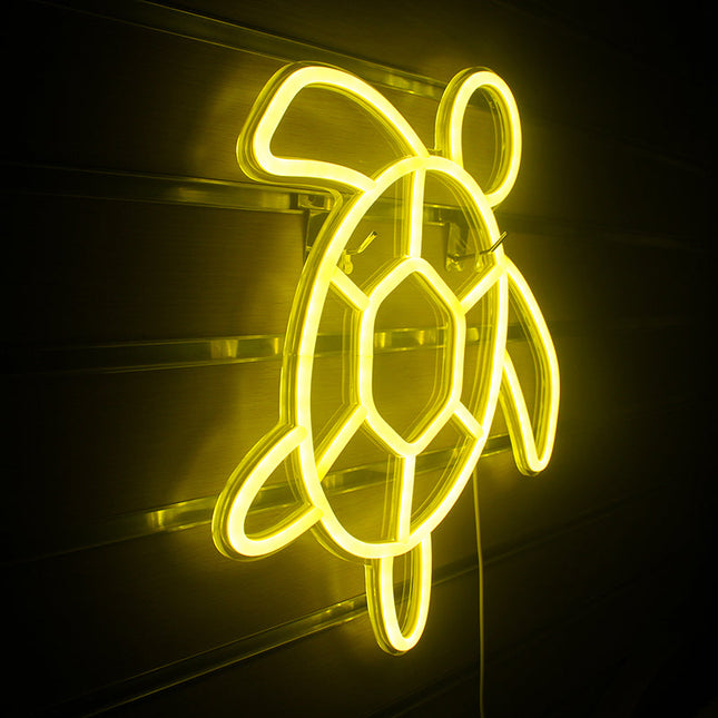 Skilpadde LED neonskilt til veggdekorasjon