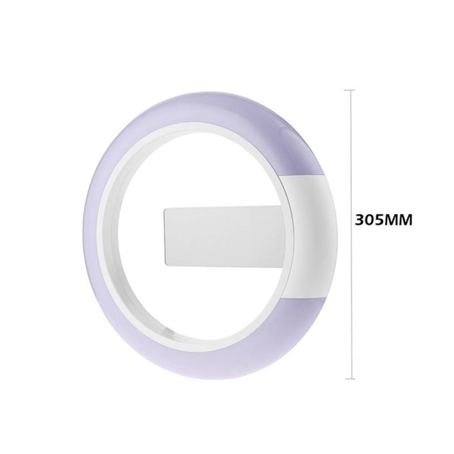 Moderne digital LED-veggklokke med lys