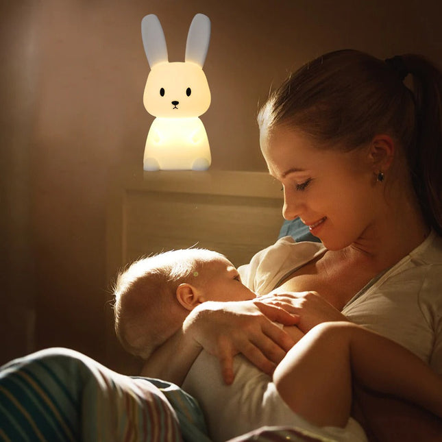 Oppladbar kanin nattlampe for baby