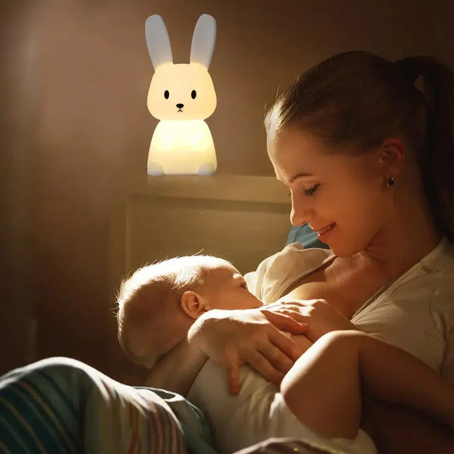 Oppladbar kanin nattlampe for baby