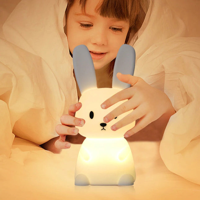 Oppladbar kanin nattlampe for baby