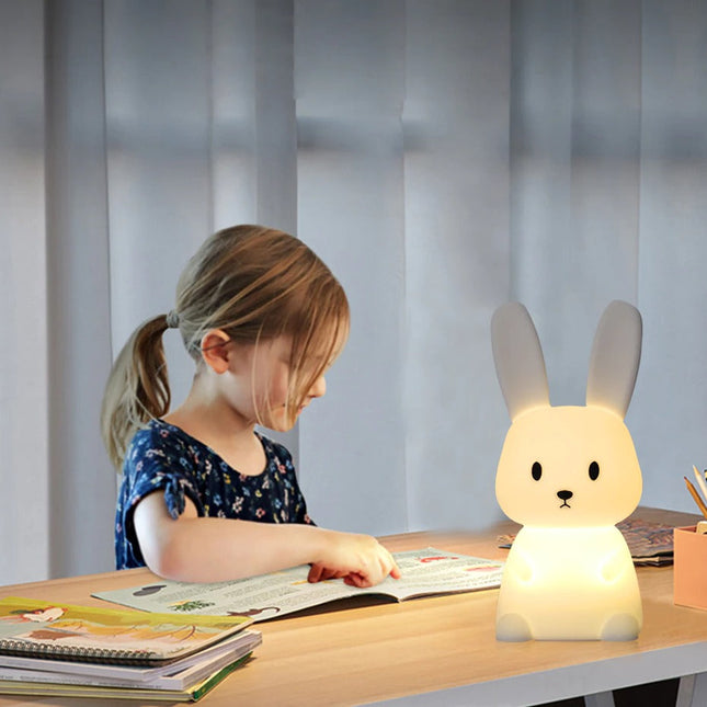 Oppladbar kanin nattlampe for baby