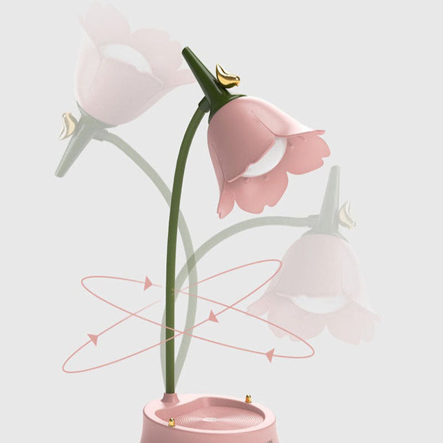 Dekorativ blomsterformet LED skrivebordslampe