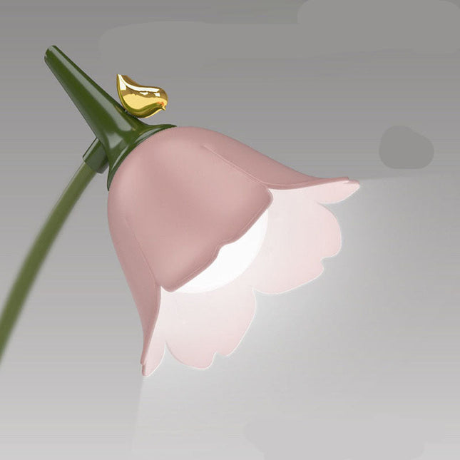 Dekorativ blomsterformet LED skrivebordslampe