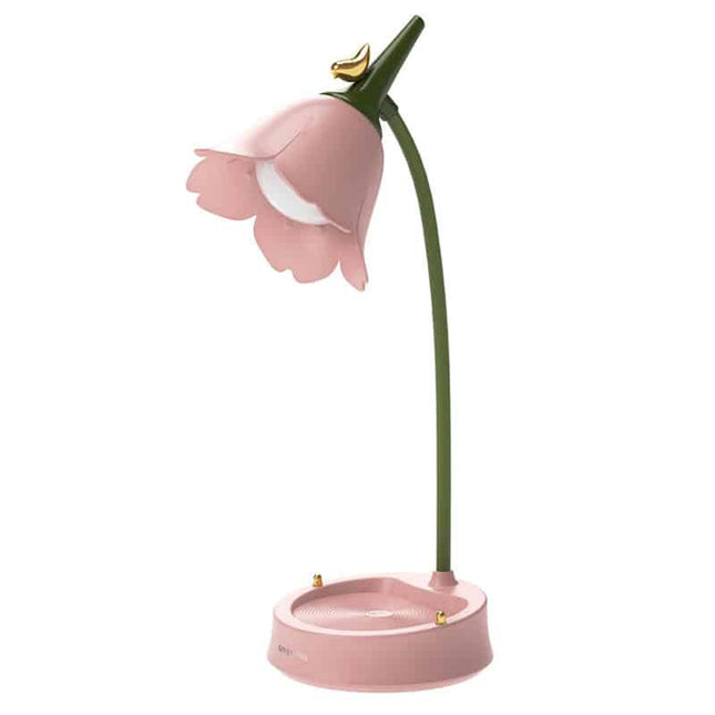 Dekorativ blomsterformet LED skrivebordslampe