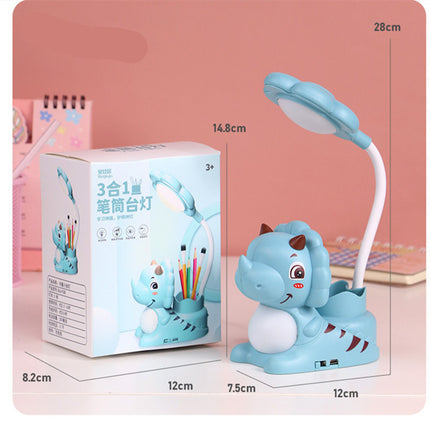Dinosaur LED skrivebordslampe med penneholder