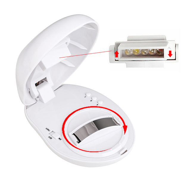 Nattlampe med regnbue projektor for barn