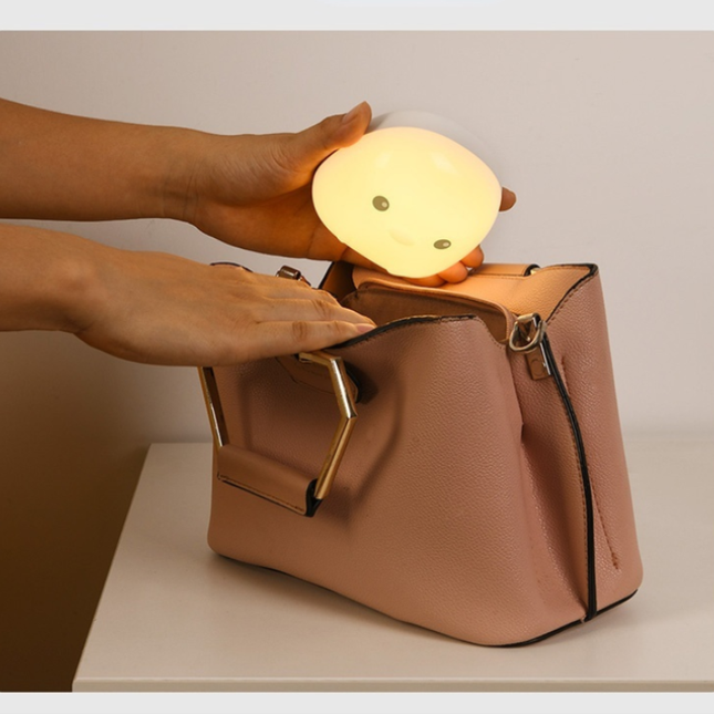 Kompakt magnetisk pingvin nattlampe for barn