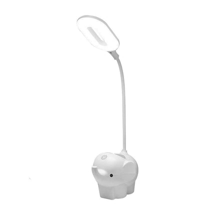 LED-bordlampe med elefant og penneholder